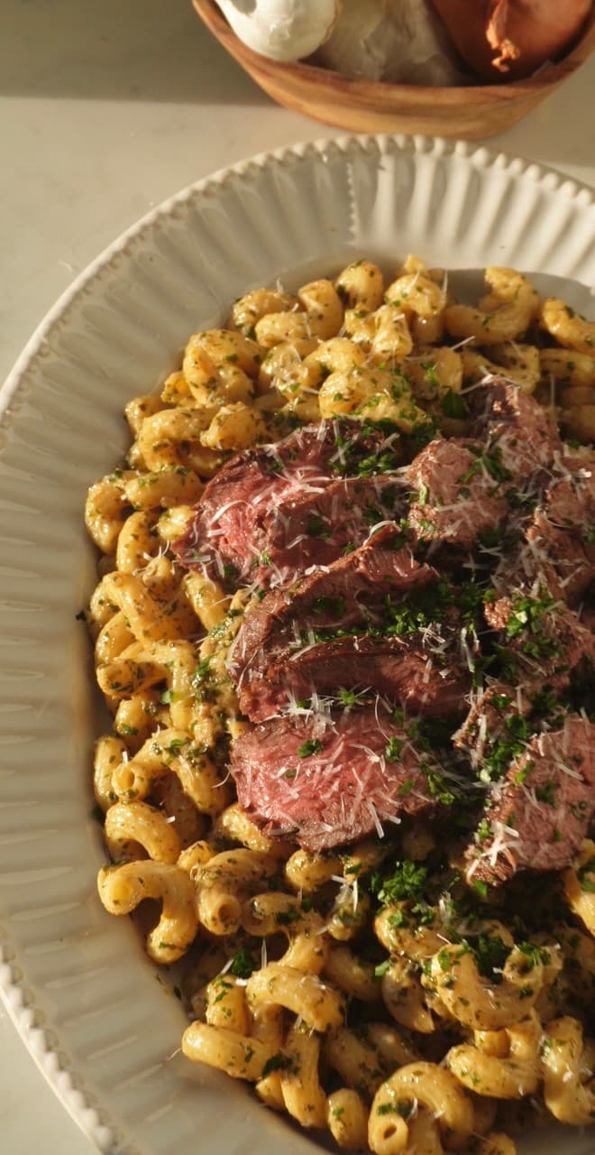 Cowboy Butter Steak Pasta